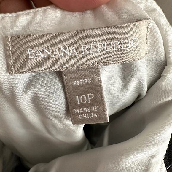 Banana Republic Striped Pleated Fit and Flare Mini Dress Size 10P - Picture 5 of 5